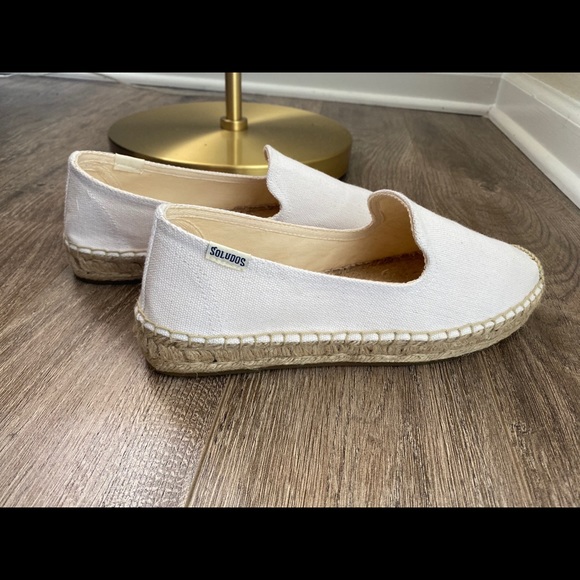 Soludos Canvas Platform Smoking Espadrilles size 8 - Picture 8 of 9